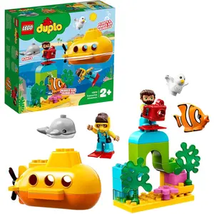 LEGO 10910 DUPLO Town U-Boot-Abenteuer, Badespielzeug das Luftblasen m...