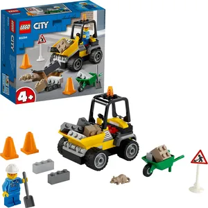 LEGO 60284 City Baustellen-LKW Spielzeug Bausteine-Set, Frontlader Bau...