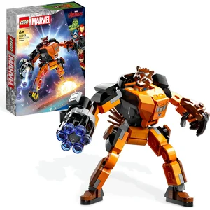 LEGO 76243 Marvel Rocket Mech, Spielzeug-Action-Figur des Waschbär Ave...