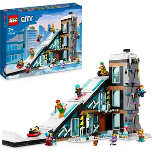 LEGO 60366 City Wintersportpark, Set mit Wintersportgeschäft, Café und...