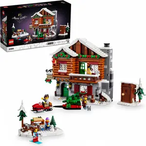LEGO Icons Almhütte, Haus-Bausatz, festliches Set für Erwachsene mit e...