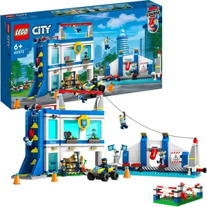 LEGO 60372 City Polizeischule Spielset mit Hindernisstrecke, Pferd-Fig...