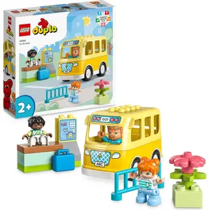 LEGO 10988 DUPLO Die Busfahrt Set, Bus-Spielzeug zum Aufbau sozialer F...
