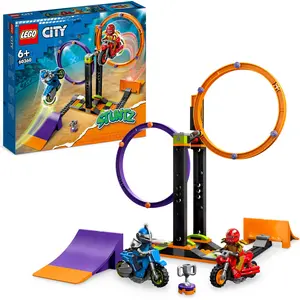 LEGO 60360 City Stuntz Kreisende Reifen-Challenge, 1 oder 2 Spieler We...