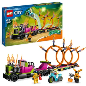 LEGO 60357 City Stuntz Stunttruck mit Feuerreifen-Challenge, mit schwu...