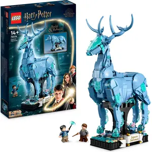 LEGO 76414 Harry Potter Expecto Patronum, 2 in 1 Hirsch und Wolf Figur...