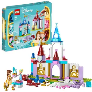 LEGO 43219 Disney Princess Kreative Schlösserbox, Spielzeug Schloss Sp...