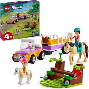 LEGO Friends Pferde- und Pony-Anhänger, Pferde-Spielzeug für Mädchen u...