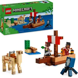 LEGO Minecraft Die Piratenschiffreise, Spielzeug-Schiff mit Piratenfig...