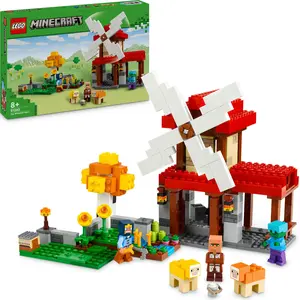 LEGO Minecraft Die Windmühlenfarm, Kinderspielzeug zum Videospiel mit ...