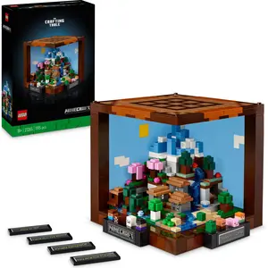 LEGO Minecraft Die Werkbank Bauset, Videospiel-Set mit 8 Figuren, daru...
