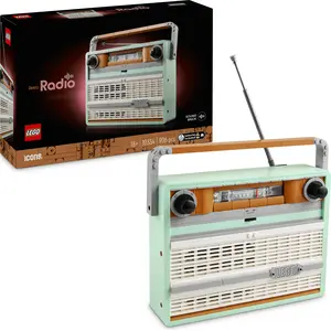 LEGO Icons Retro-Kofferradio, Musik-Bauset für erwachsene Fans von Ret...