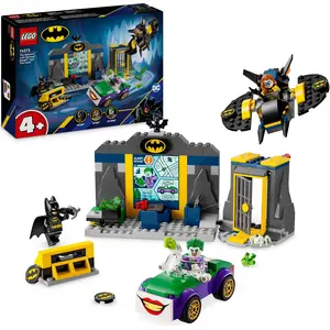 LEGO DC Batman Bathöhle mit Batman, Batgirl und Joker, Superhelden-Spi...
