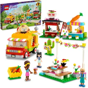 LEGO 41701 Friends Streetfood-Markt mit Taco-Truck und Smoothie-Bar