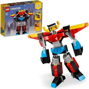 LEGO 31124 Creator 3-in-1 Super-Mech Roboter Kinderspielzeug, Drachenf...