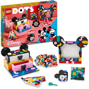 LEGO 41964 DOTS Micky & Minnie Kreativbox zum Schulanfang, 6-in-1 Bast...