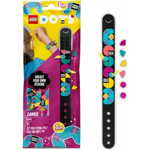 LEGO 41943 DOTS Gaming Armband mit Anhängern, DIY Bastelset, Kindersch...