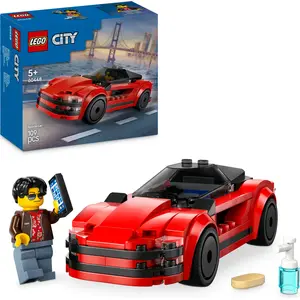 LEGO City Roter Sportwagen - Rennwagen Spielzeug für Jungen und Mädche...