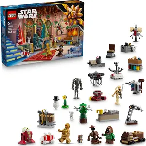 LEGO Star Wars Adventskalender 2025 - Weihnachten Spielzeug mit 24 Übe...