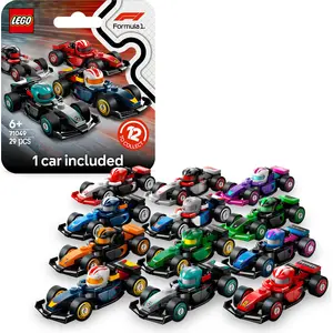 LEGO F1 Rennwagen zum Sammeln - 1 von 12 baubaren Fahrzeugen - Mit dre...