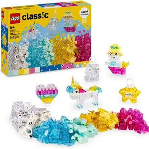 340 transparente klassische Briqs Lego 19,1x6,1x26,2 cm