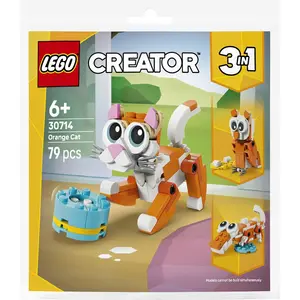 LEGO 30714 Creator 3-in-1 Orange Katze , Konstruktionsspielzeug