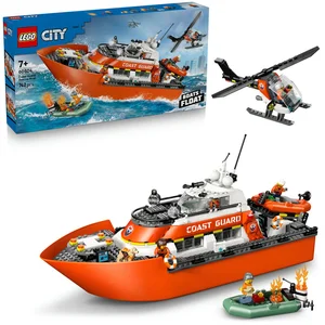LEGO® City 60504 Rettungsboot der Küstenwache mit Hubschrauber