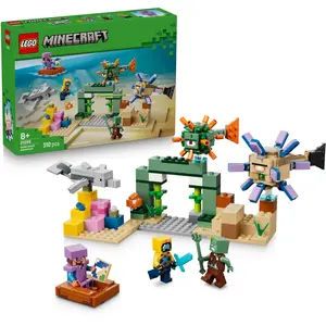 LEGO Minecraft Unterwasser-Abenteuer - Ozean Spielzeug mit 7 Figuren i...