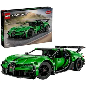 LEGO Technic Grüner Bugatti Chiron Pur Sport Hypersportwagen, Bausatz,...