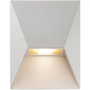 Außenwandleuchte Pontio 15, Breite 15 cm, weiß