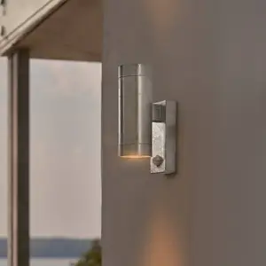 Nordlux Außenwandlampe Tin Maxi, verzinkt, IP54, GU10