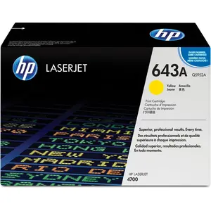 HP Original Tonerpatrone 643A Gelb für HP Color LaserJet 4700 Serie