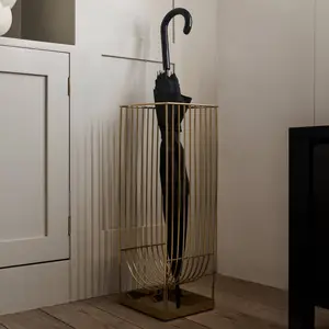 AYTM Regenschirmständer Curva, goldfarben, Höhe 56 cm, Stahl günstig