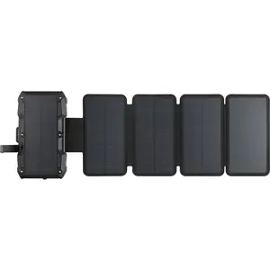 Sandberg Solar 5-Panel Powerbank 27000, 27000 mAh, Programmable Power Supply (PPS), Kabelloses Aufladen, Schwarz günstig