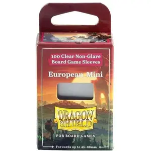 Arcane Tinman Dragon Shield: Board Game Sleeves Clear/NonGlare   European Mini (100)
