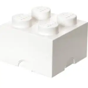 LEGO Storage Brick 4 weiß, Aufbewahrungsbox