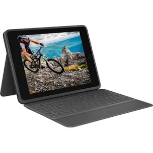 Logitech Rugged Folio, QWERTY, UK Englisch, 1,8 cm, 1,2 mm, Apple, iPa...