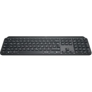 Logitech MX Keys, Volle Größe (100%), Kabellos, RF Wireless + Bluetoot...