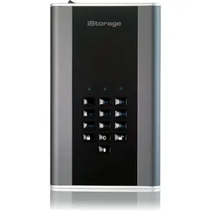 iStorage diskAshur DT 2, 8 TB, 3.2 Gen 1 (3.1 Gen 1), Schwarz
