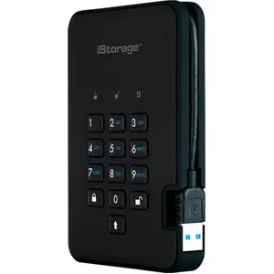 iStorage diskAshur2 256-bit 1TB USB 3.2 secure encrypted hard drive - ...