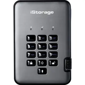 iStorage diskAshur PRO2 1TB 256-bit USB 3.2 secure encrypted solid-sta...