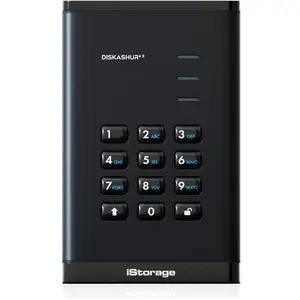 iStorage diskAshur3 SSD 512GB - Black (0.51 TB), Externe SSD, Schwarz