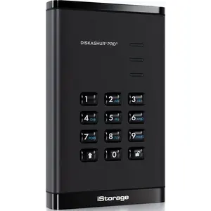 iStorage diskAshur PRO3 SSD, 1 TB, 2.5", USB Type-A / USB Type-C, 3.2 ...
