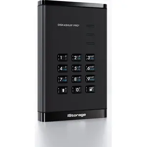 iStorage diskAshur PRO3 SSD, 2 TB, 2.5", USB Type-A / USB Type-C, 3.2 ...