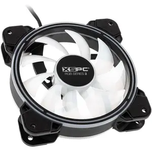 XSPC RGB Series 2 ARGB PWM Lüfter (120 mm), PC Lüfter, Schwarz