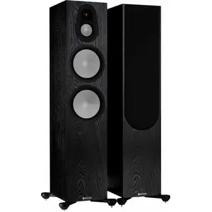 Monitor Audio Silver 500 7G Standlautsprecher Eiche Schwarz Paar günstig