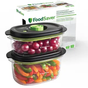 FoodSaver JC025X, Set, Rechteckig, Schwarz, Transparent, Kunststoff, 7...