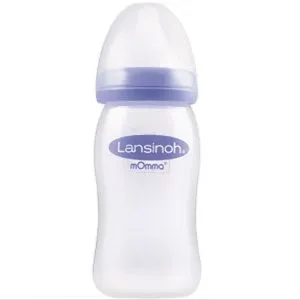 Lansinoh mOmma Babyflasche 240ml mit Natural Wave Silikonsauger M 1 ct