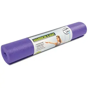 Yogamatte Fitness-Mad Yoga-Mad Warrior II Lila 183x61x0,4 cm günstig