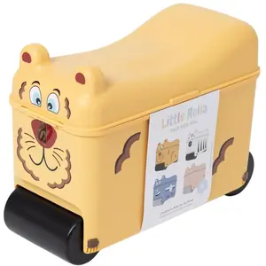 Little Rolla Kinderkoffer zum Draufsitzen, Koffer, Mehrfarbig, Rosa